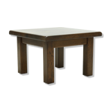 Solid Oak Brutalist Coffee Table 1970s
