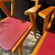 Bridge chairs with compass legs from the 1960s.