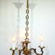 3-Light Bronze Chandelier