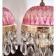 Michelotti Crystal Glass Prism Boudoir Parlor Lamps 1950s