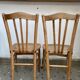 Paire chaises cannees bistrot