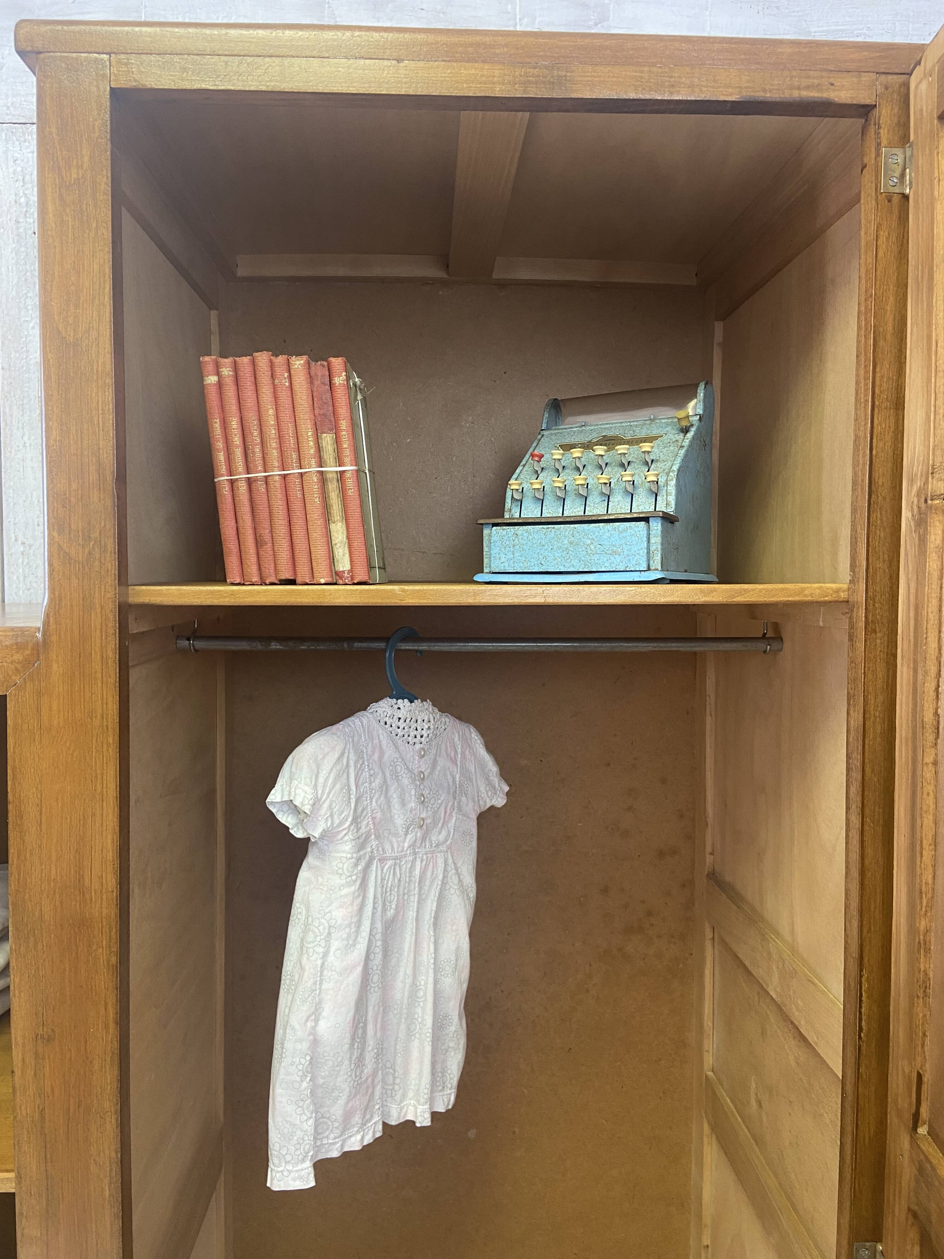 Vintage asymmetrical wardrobe