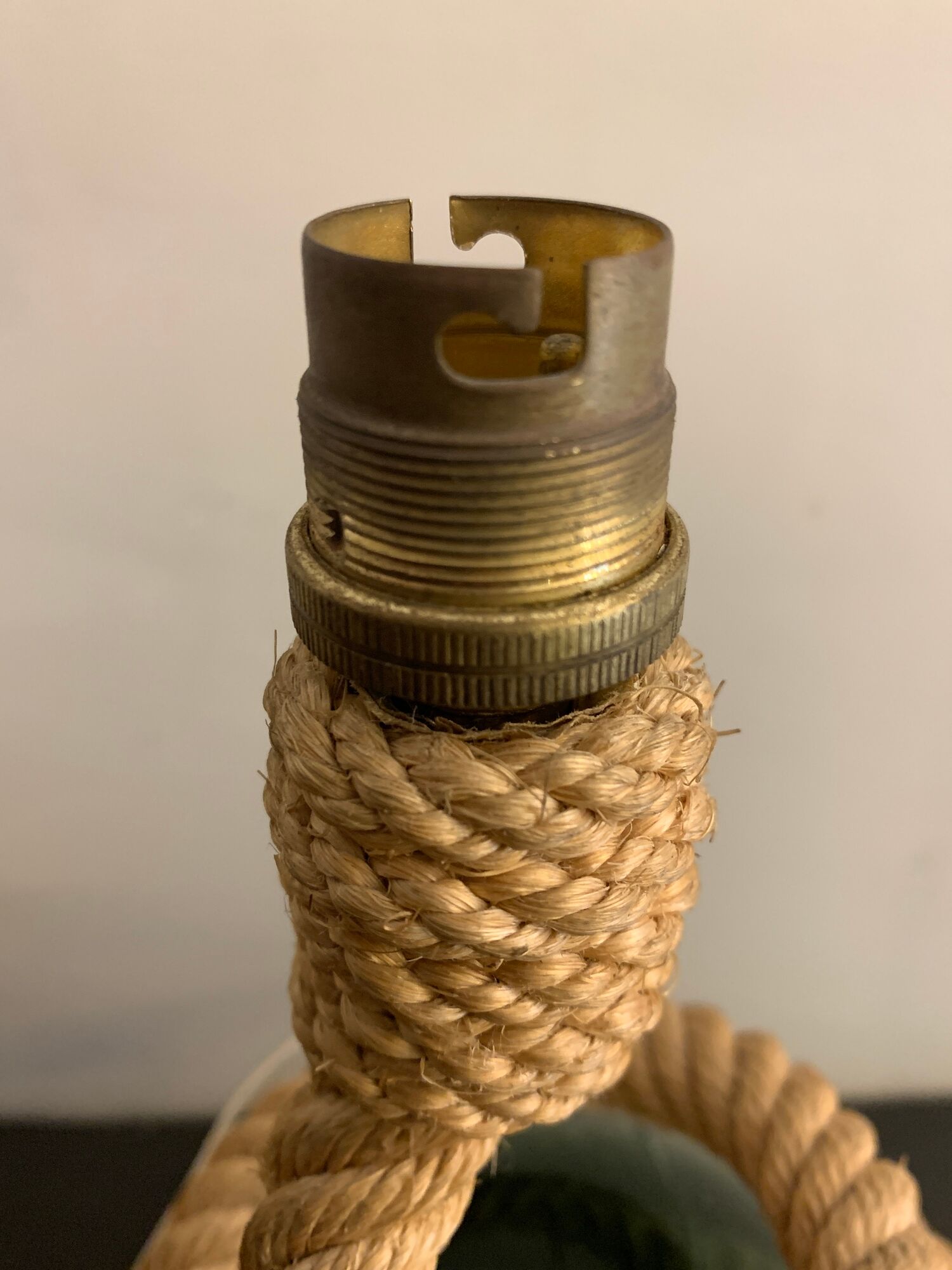 Rope lamp, handmade in the 70s