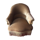 Velvet toad armchair