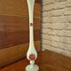 Large opaline vase decorated vintage 70s