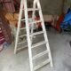 Wooden step stool.