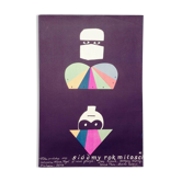 Affiche polonaise originale de 1969 58x84