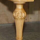 Pair of tall hardwood chests of drawers, walnut and marble.