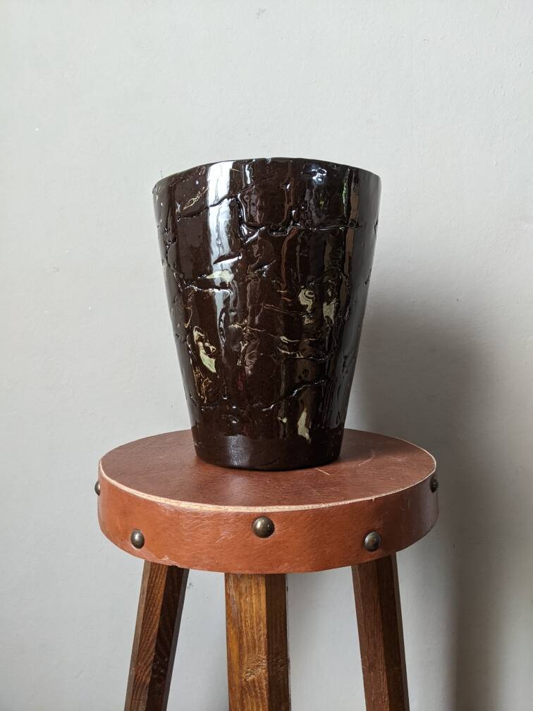 Ceramic vase, handmade pottery, contemporary design, country decor