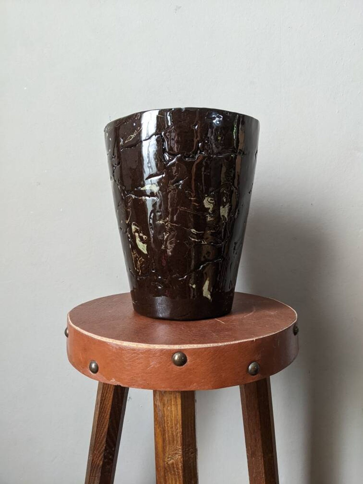 Ceramic vase, handmade pottery, contemporary design, country decor