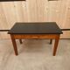 Table basse de ferme vintage - rénover plateau peint noir mat