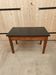 Table basse de ferme vintage - rénover plateau peint noir mat