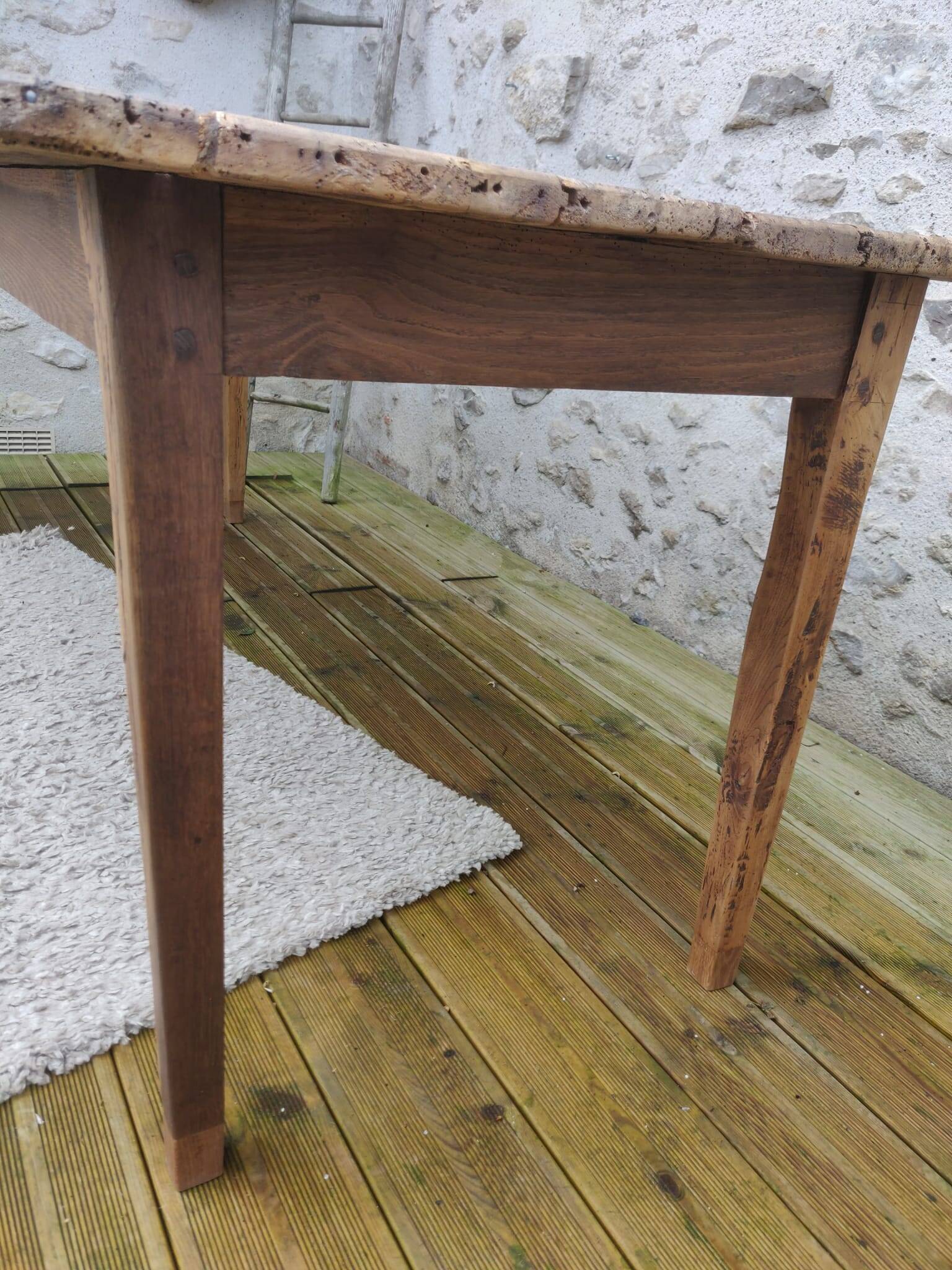 Table de ferme 191 cm x74 cm x 74,5 cm