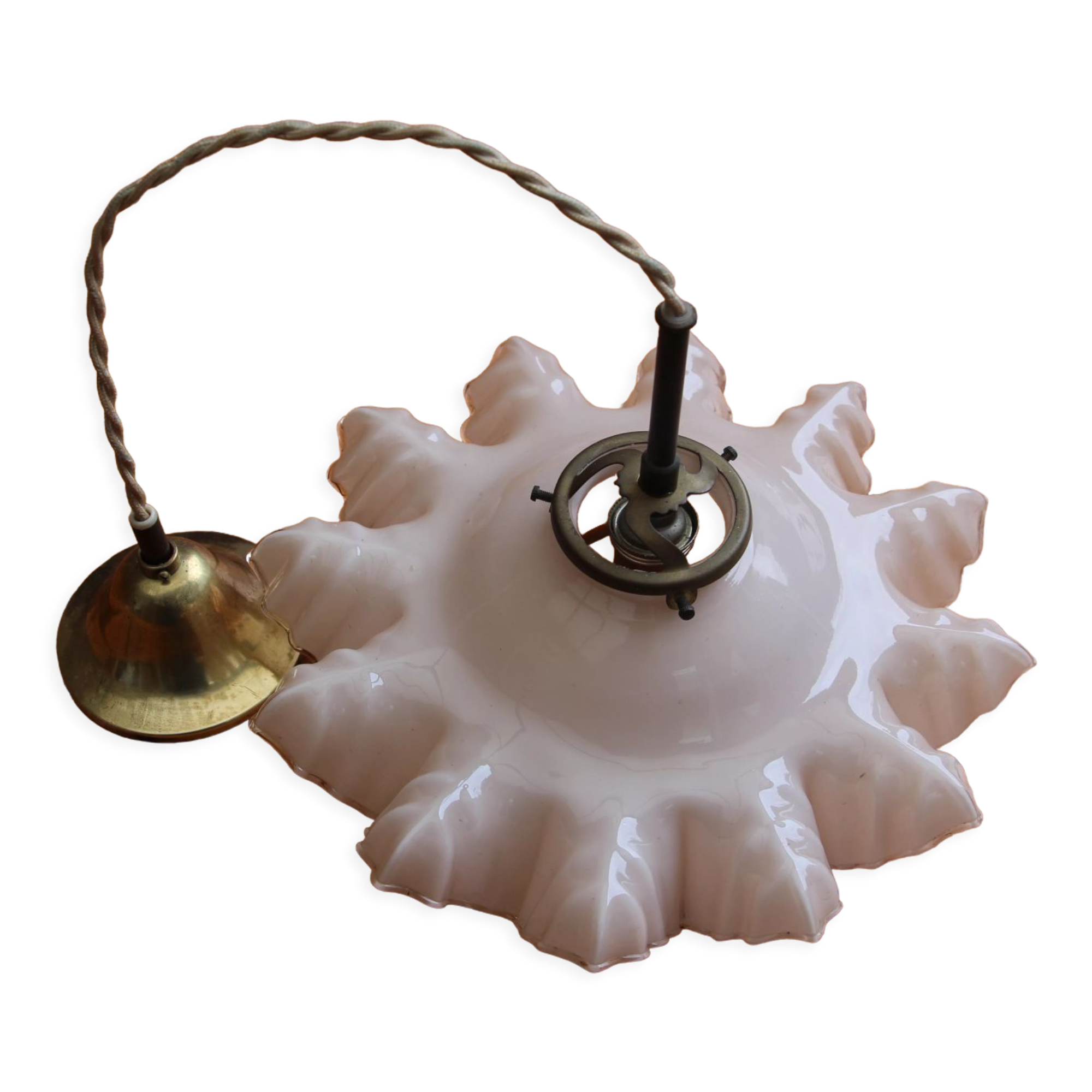 Opaline pendant light from the 60s