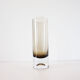 1960 Smoked Glass Roll Vase