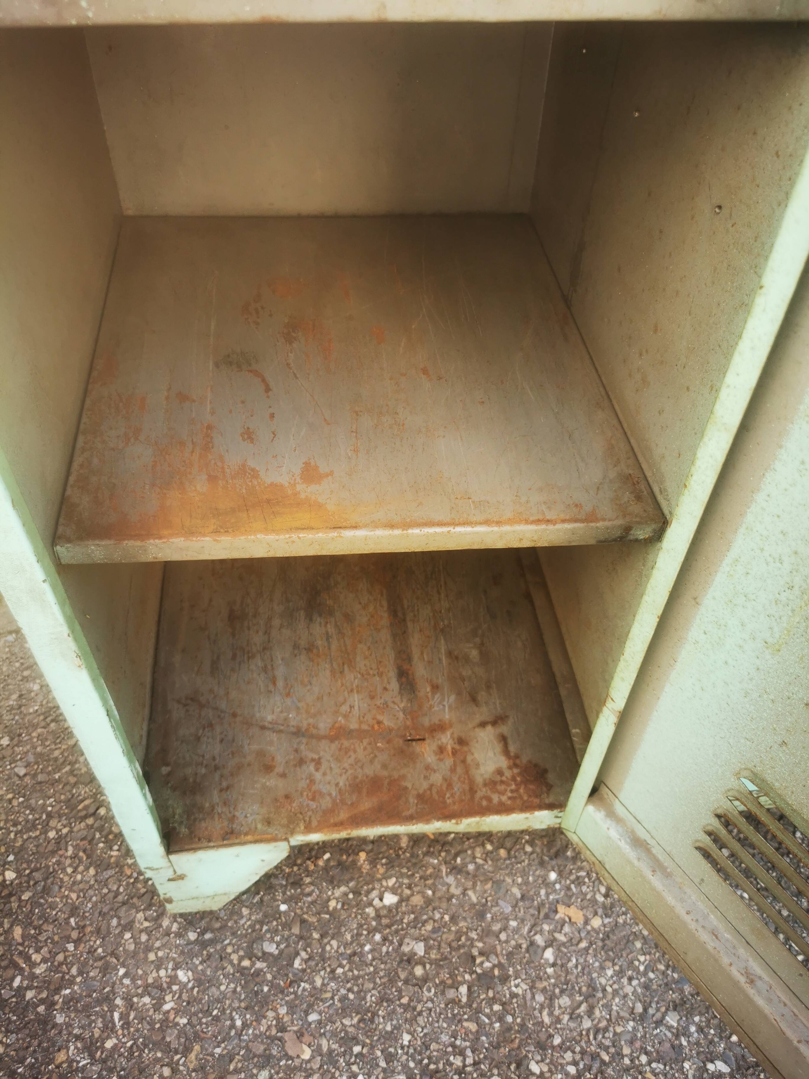 Vintage metal locker cabinet
