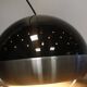 Space Age pendant chandelier smoked plexiglass & aluminum 1970s