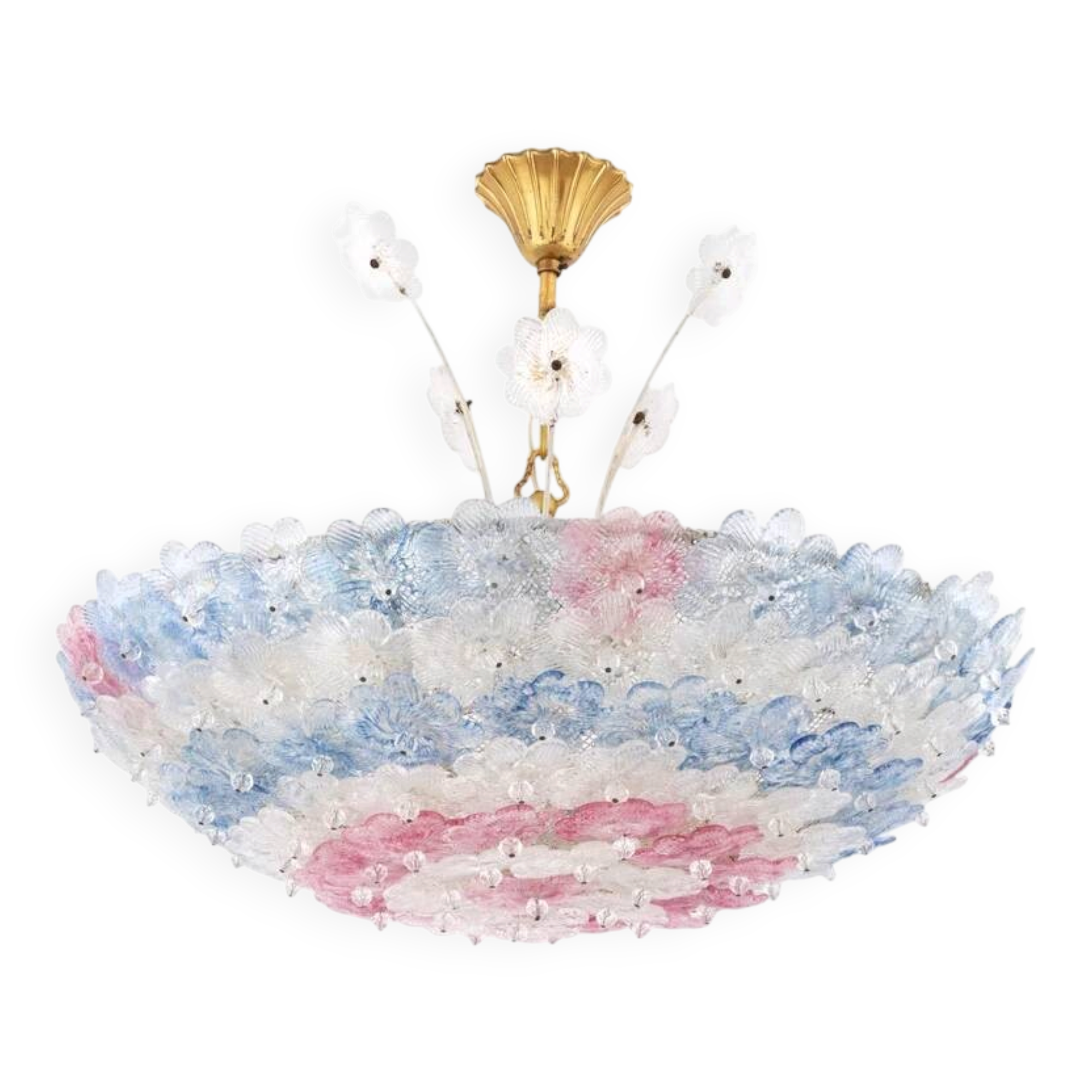 Murano glass floral Barovier & Toso flower chandelier