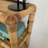 Vintage light bamboo shelf