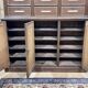 Notary's furniture from the early 20th century in oak with its cardboard box.