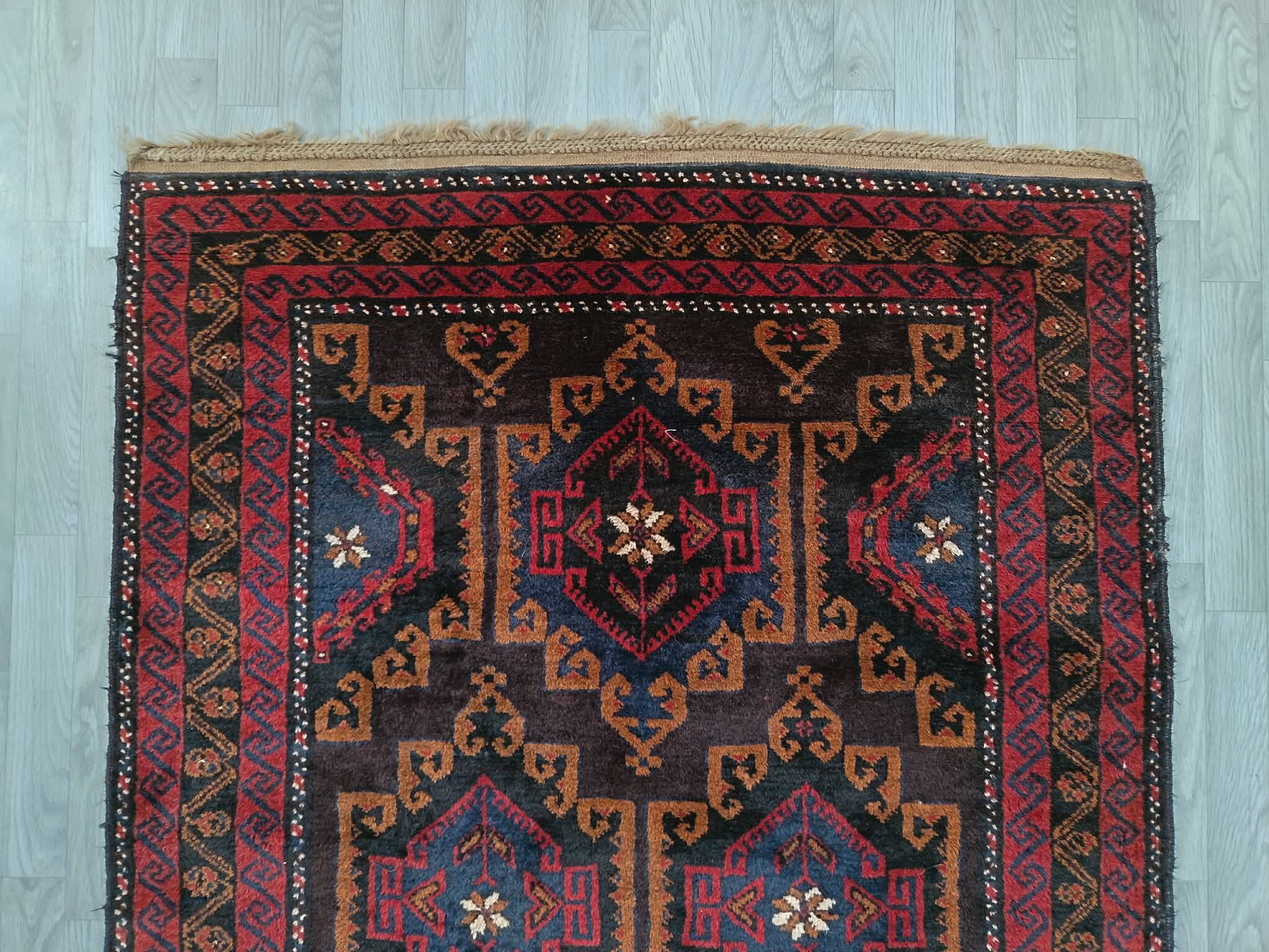 Handmade Afghan Belouch carpet