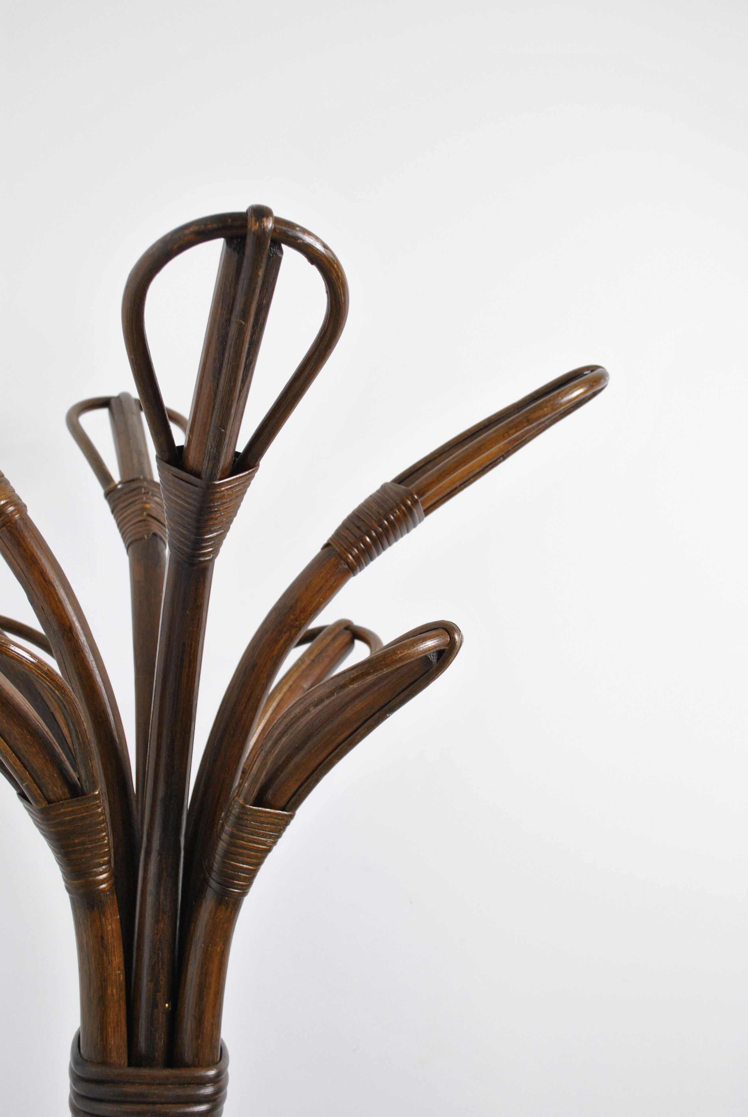 Rattan coat rack 1970