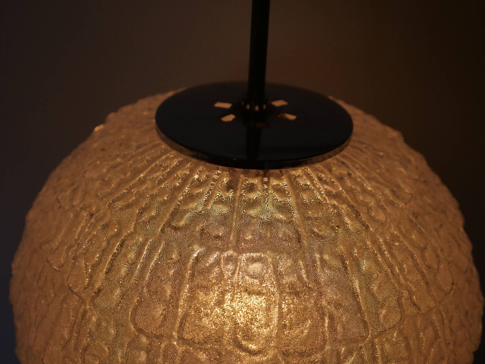 Design Globe Lamp 1960s 1970s  Glass