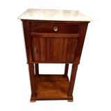 Bedside with wheels in walnut period Louis Philippe