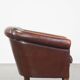 Vintage club armchair made of sheep leather