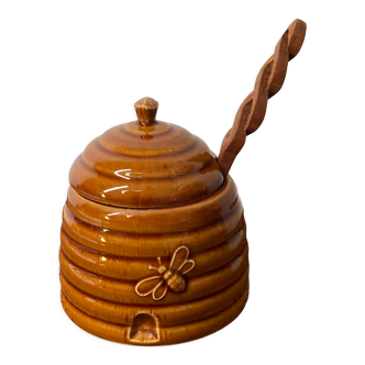 Honey jar beehive faience