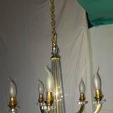 Art Deco chandelier attributed to Jacques Adnet, 1950s/60s.