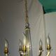 Art Deco chandelier attributed to Jacques Adnet, 1950s/60s.