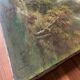 Hst painting "landscape with young fisherman" by lucien henry (1850-1896)