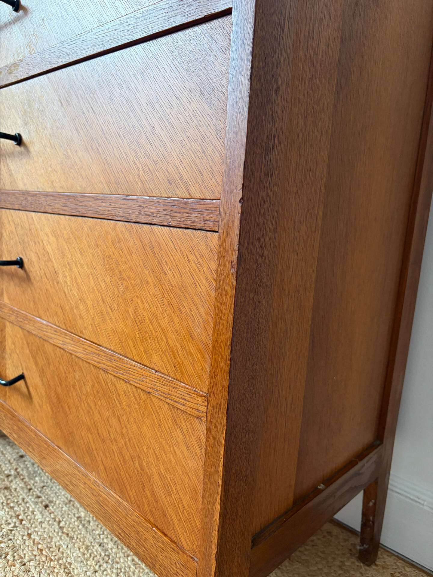 Commode en chêne années 50/60 vintage 