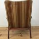 Fauteuil scandinave pieds compas en bois