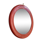 Round mirror orange seventies syla made in france