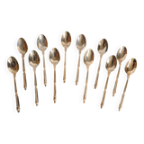 Teaspoons gilded with fine gold