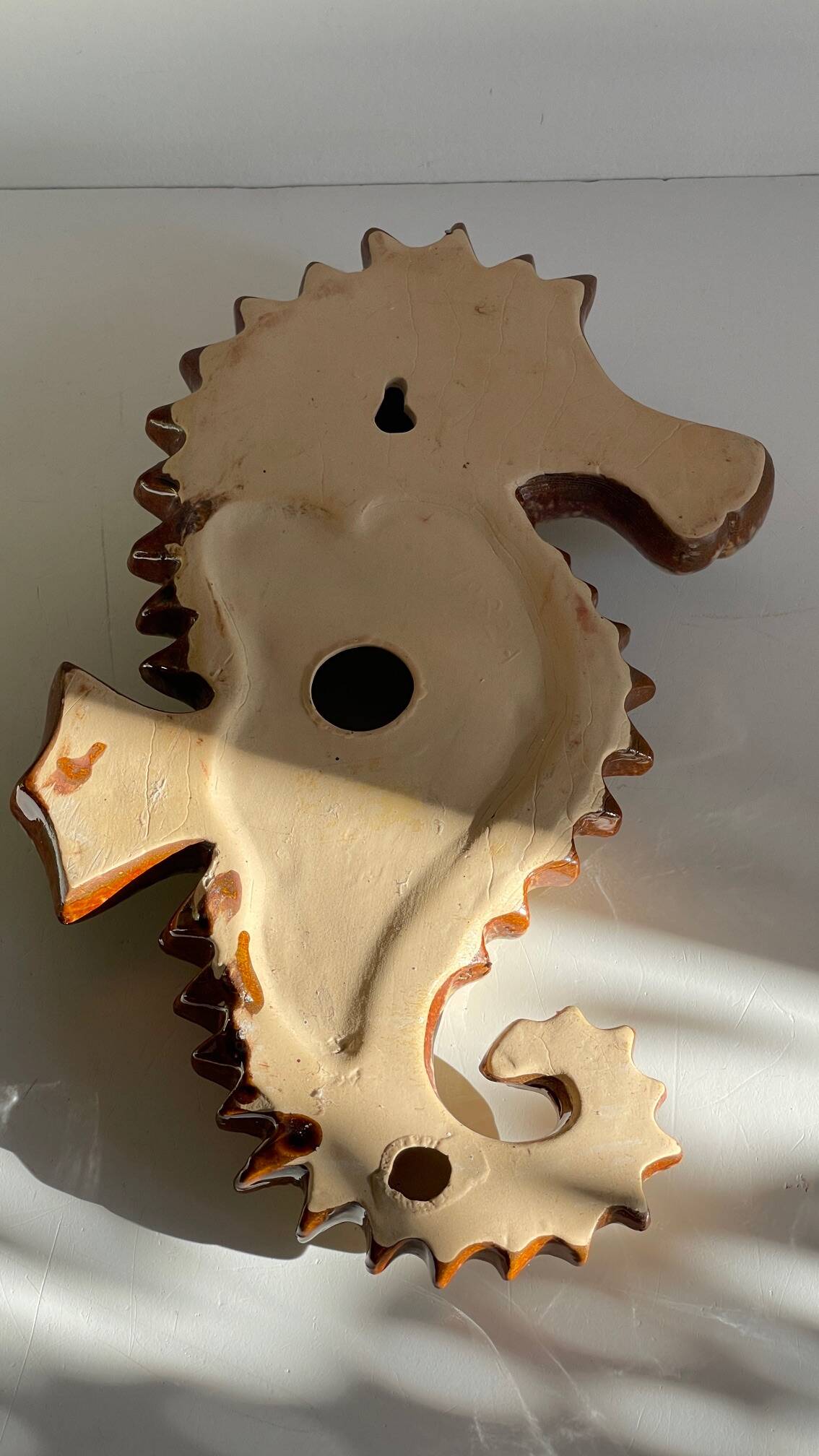 SEAHORSE Ceramic Wall Hanging VINTAGE