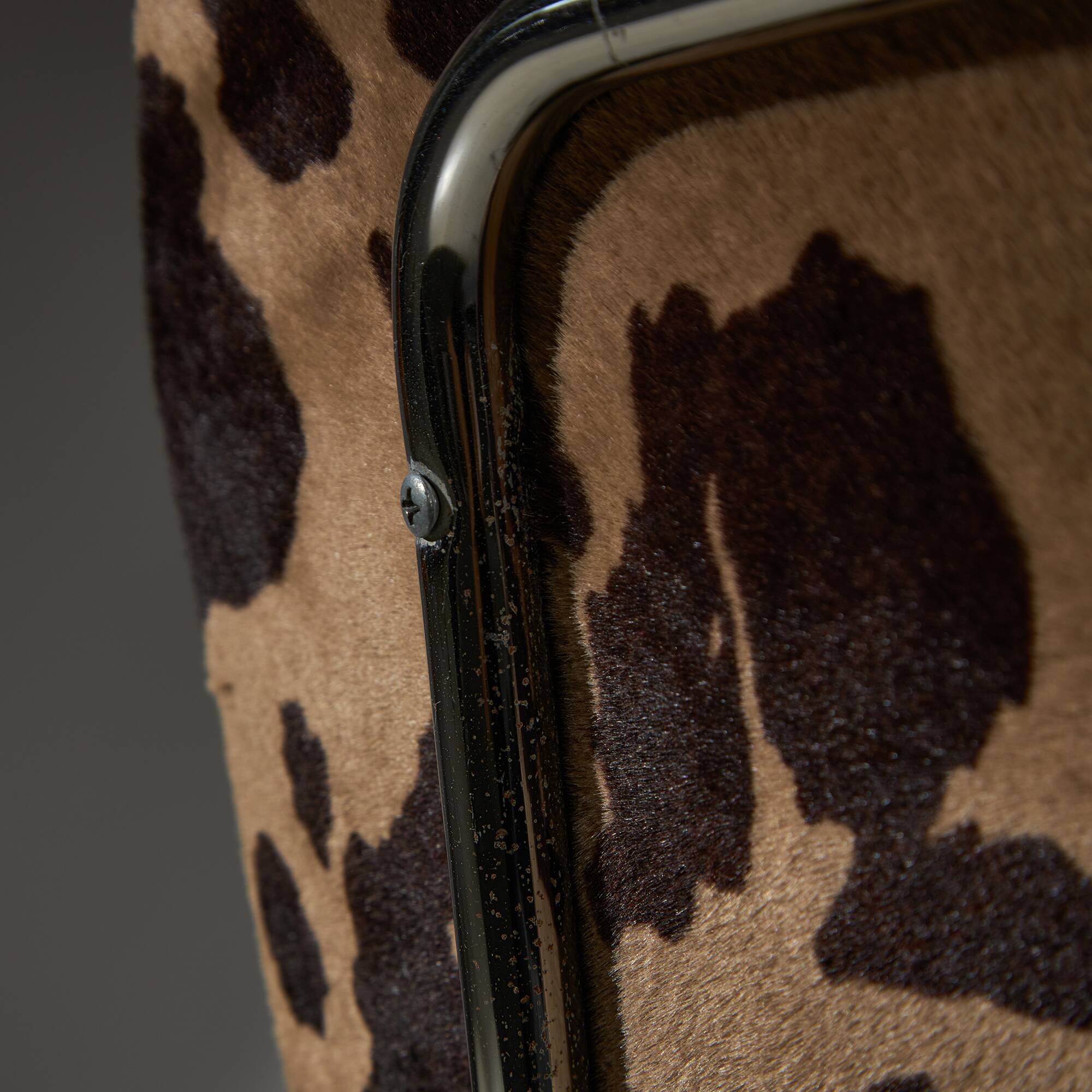 Printed Faux Fur Chair