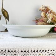 Vintage hollow dish French Terre de Fer St Amand TRIANON cherub motif 19th century