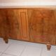 Sideboard walnut bramble storage cabinet, two doors, style 1930