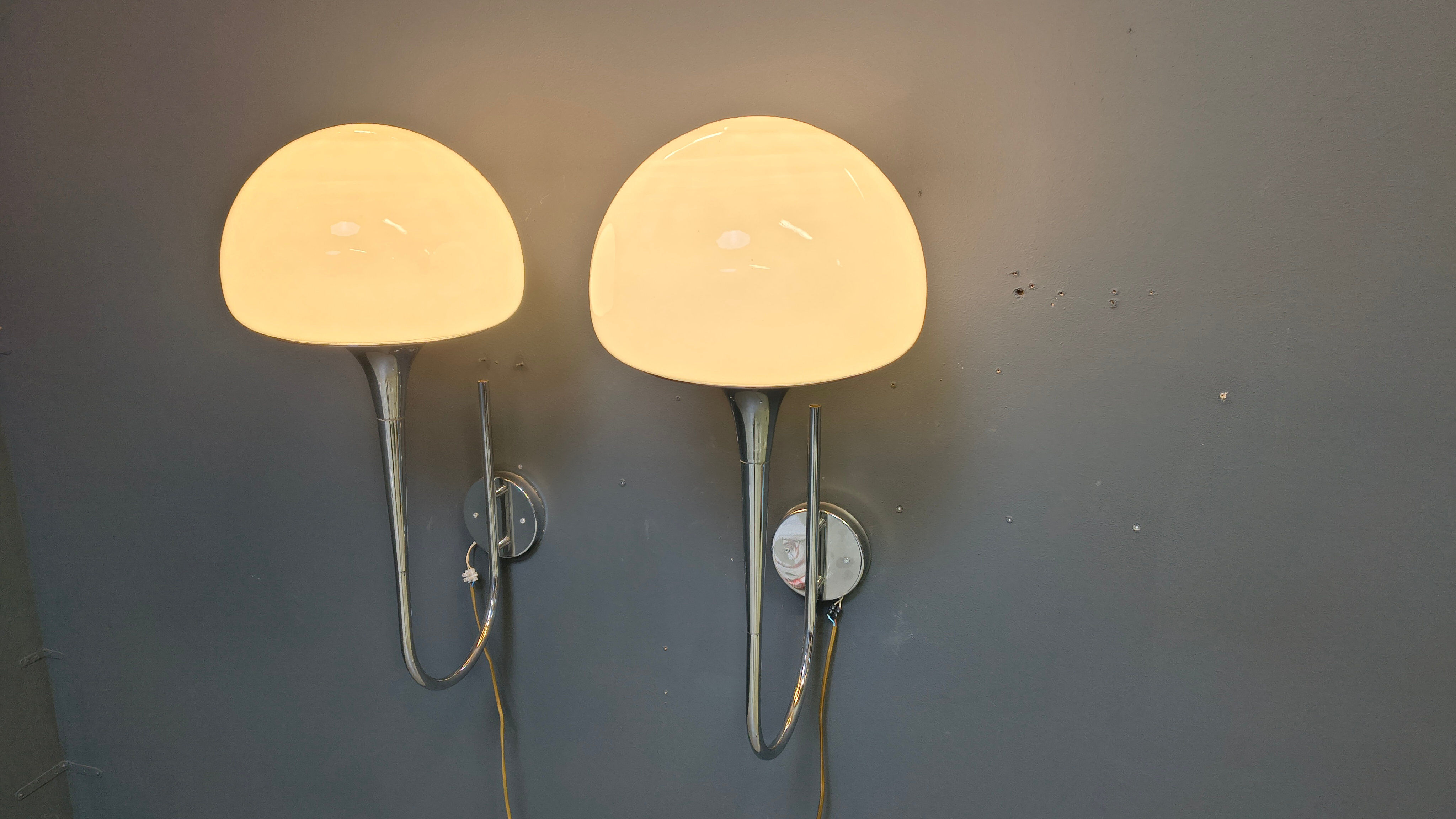 Mid-century Italian wall lamps by Goffredo Reggiani for Reggiani - set of 2