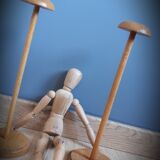 Solid wooden hat-wear duo