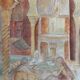 Original watercolor painting "Orientalist Medersa View" signed Rose Picard