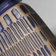 Berit Ternell Relief Pattern Stoneware Vase For Upsala-Ekeby, 1960s