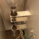 Series of 10 white laqué metal wall light 1960s