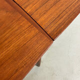 1960s Danish Rectangular Teak Extendable Dining Table