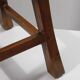 Vintage Orientalist Modernist Solid Wood Stool