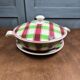 Soup tureen and dish set from Sarreguemines and Digoin, Sousse model, Scottish decoration.