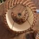 Vintage wicker pendant lamp